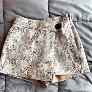 Snakeskin shorts